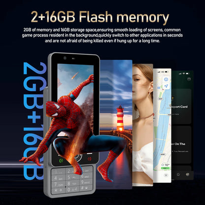 Function phone,smart phone,slider phone,button phone,2+16GB,4.0inch screen,button touch screen two-in-one,1900mAh portable phone