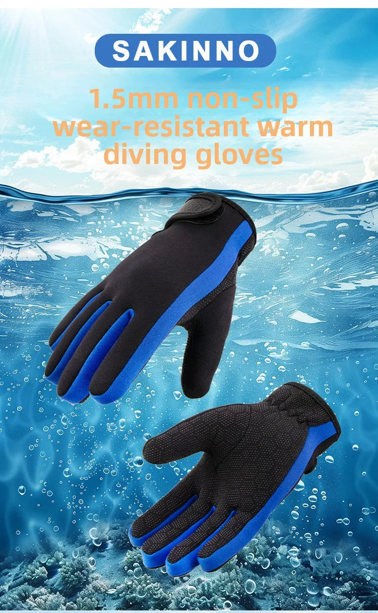 1.5mm Wetsuit Gloves Neoprene Gloves Diving Surfing Spearfishing Snorkeling  Surf Surfing Diving GlovesWarm Gloves For Fishing