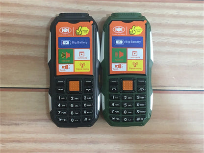 Mini Rugged Mobile Phone, 1.8", Push Button,Dual Sim, BT,Dual Flashlight, MP3,Wireless FM,BigHorn Dustproof Shockproof CellPhone