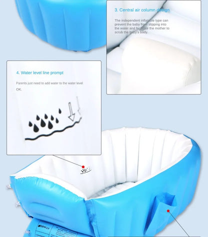 inflatable bathtubs, large-sized thickened non-adult swimming pools, baby water basins
