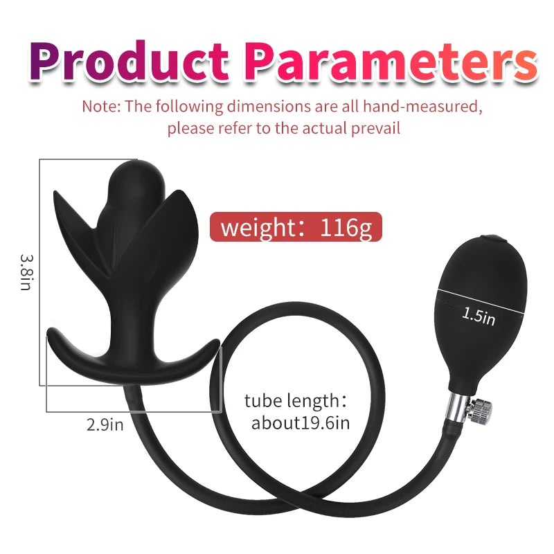 Adult Products Dildo for Anal Toy Expandable Butt Plug Silicone Massager Sex Toy for Women Men Inflatable Anal Plug Backyard Toy