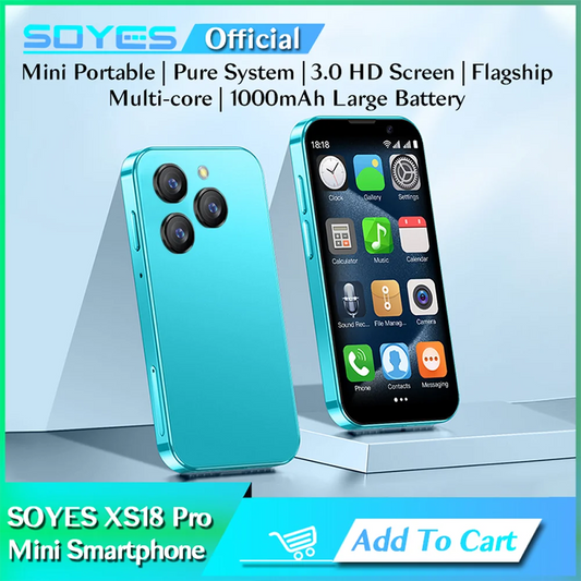 SOYES XS18 Pro 2GB RAM 16GB ROM Android9.0 Mini Smartphone With Facial Recognition Dual SIM Standby 3G Network 3.0in Small Phone