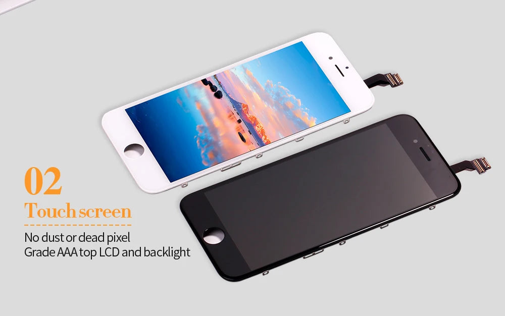 For iPhone 5 5C 5S SE 6 6S 7 8 Plus LCD Display Touch Screen Replacement For iphone 7G 7P 8G 8 Plus LCD Screen Tempered Glass