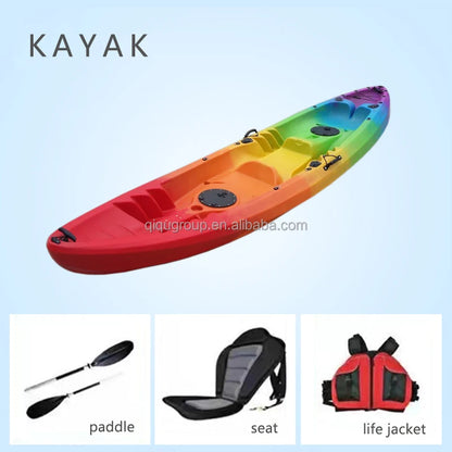 Top Quality LLDPE Material Water Sports 2 Person Drop Stitch Pedal Fishing Kayak