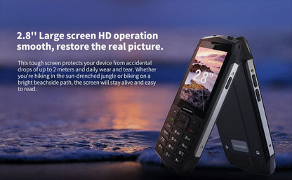 HAMTOD H3 Rugged Phone 2.8 inch HD Screen Quad-core 2000mAh Battery 0.3MP Camera 4G VoLTE