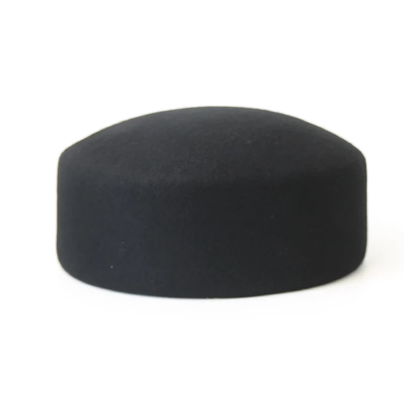 Paris Hats for Women100% WOOL Hard Beret Women Felt Camel Autumn Winter Hat Fedora Fascinator Stewardess Cap Bridal Pillbox Hats