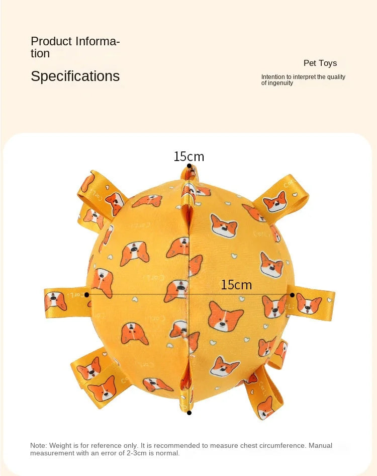 Dog Toy Sound Pet Durable Chew Teeth Grinding Boredom Relief Artifact Puppy Small Dog Self-Entertainment Bell Ball