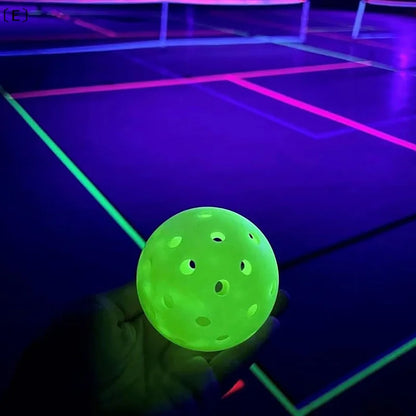 〔E〕LED Light Up Pickleball Balls,Glow In The Dark Pickleball,Pickleball Gifts For Men And Women,Outdoor Pickleball Balls Play