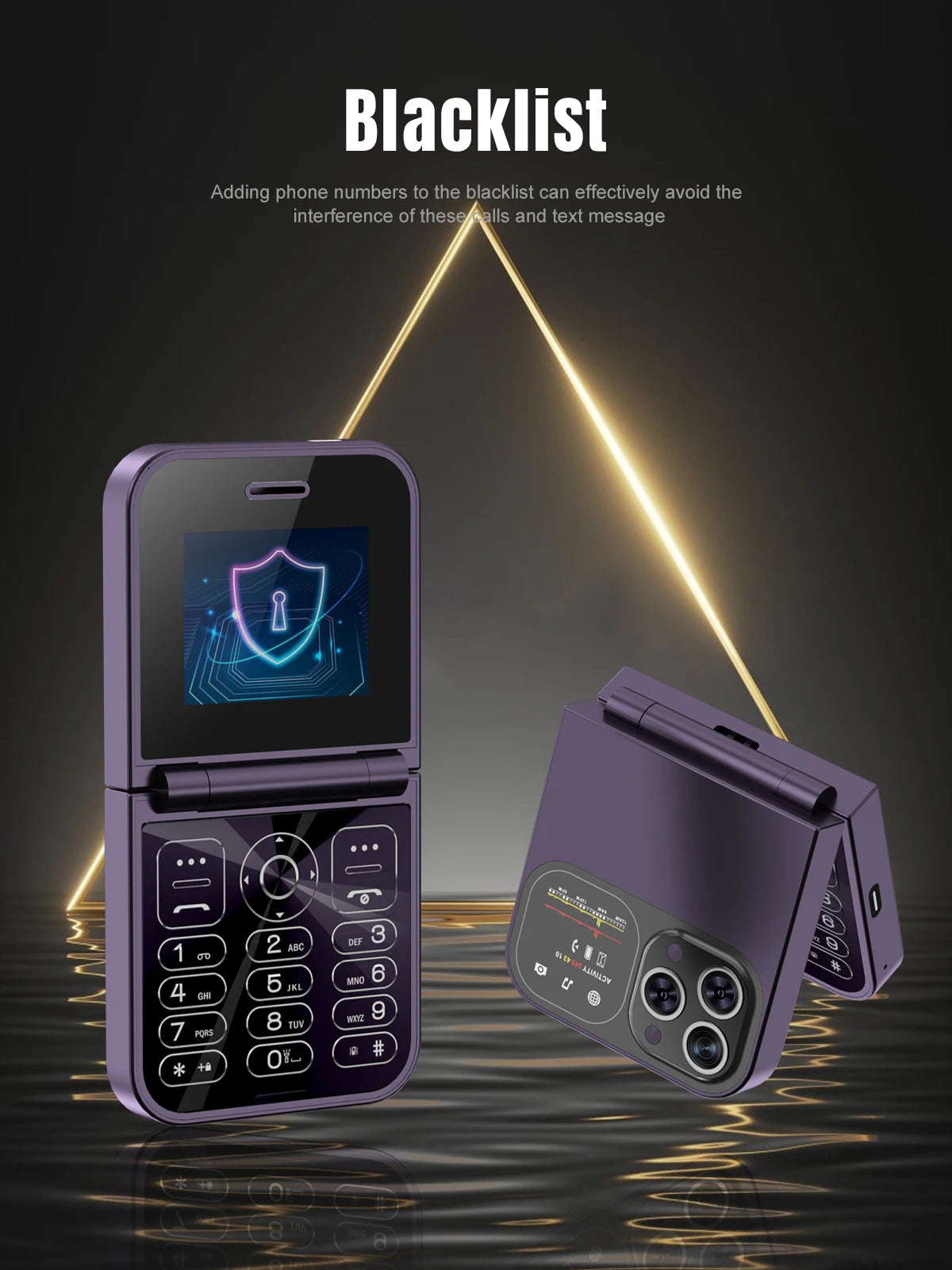 SERVO F15 Mini Small Flip Mobile Phone 2 SIM Standby Speed Dial Magic Voice Flashlight Call Recording 2G GSM Cute Fold Cellphone