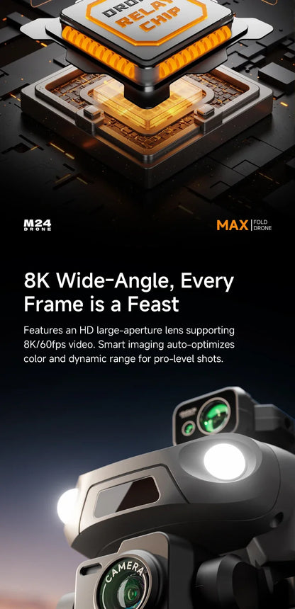 Aerial Drone 4.5-inch Large Screen M24 GPS Positioning Payload Delivery Touchscreen Control 360° Intelligent Obstacle Avoidance