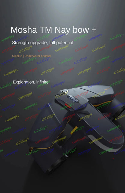 Handheld electric assisted diving booster。Underwater thruster