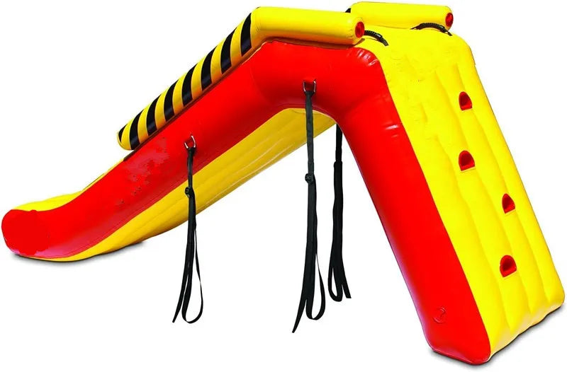 Large Inflatable Water Slide For Swimming Pool With Safety Handles And Water Spray Fun