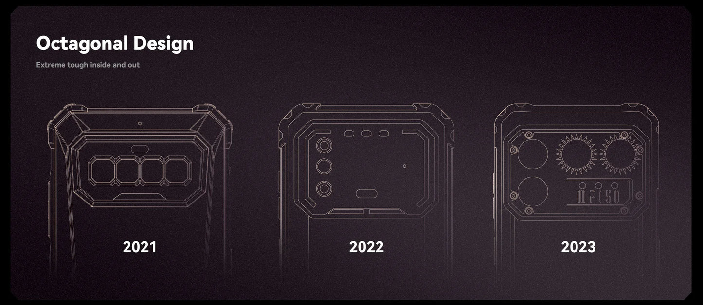 IIIF150 Raptor Rugged Phone 6.8” 120Hz 12GB+256GB Telephone Smartphone 108MP Camera 10000mAh Cell Phone Smartphon 4G Android 13