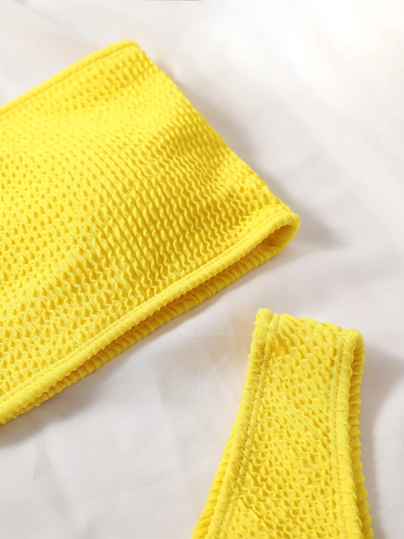 Fashion Bikini Textured Swimwear Women 2025 High Cut Swimsuit Women Bathing Suits Solid Brazilian Bikinis Set