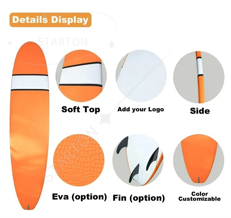Wholesale Electric Stand-Up Paddle Board with Soft Top Surf Wing Foil LongBoard for Ocean Waters Fiberglass Surfboard Epoxy Foil