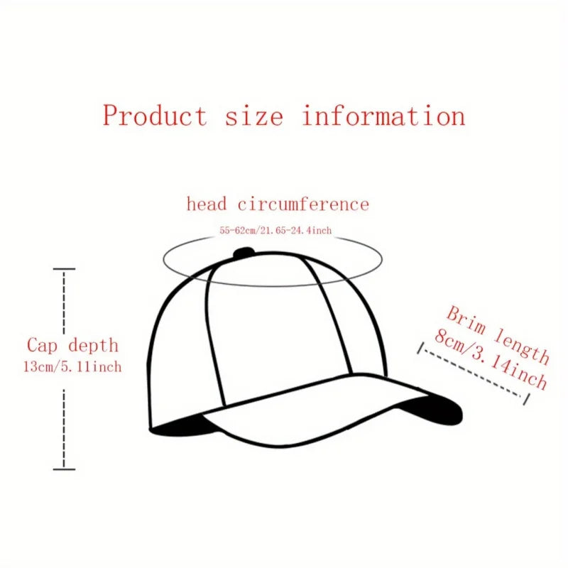 Hats for women in spring and summer, outdoor flat brimmed hats for men, hardtop breathable wide brimmed hip-hop hats, American s