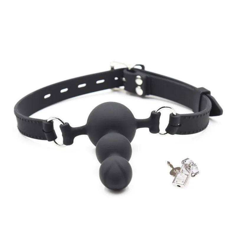 Soft silicone mouth plug with holes, full silicone mouth ball, couple flirting toy, fun mouth hook