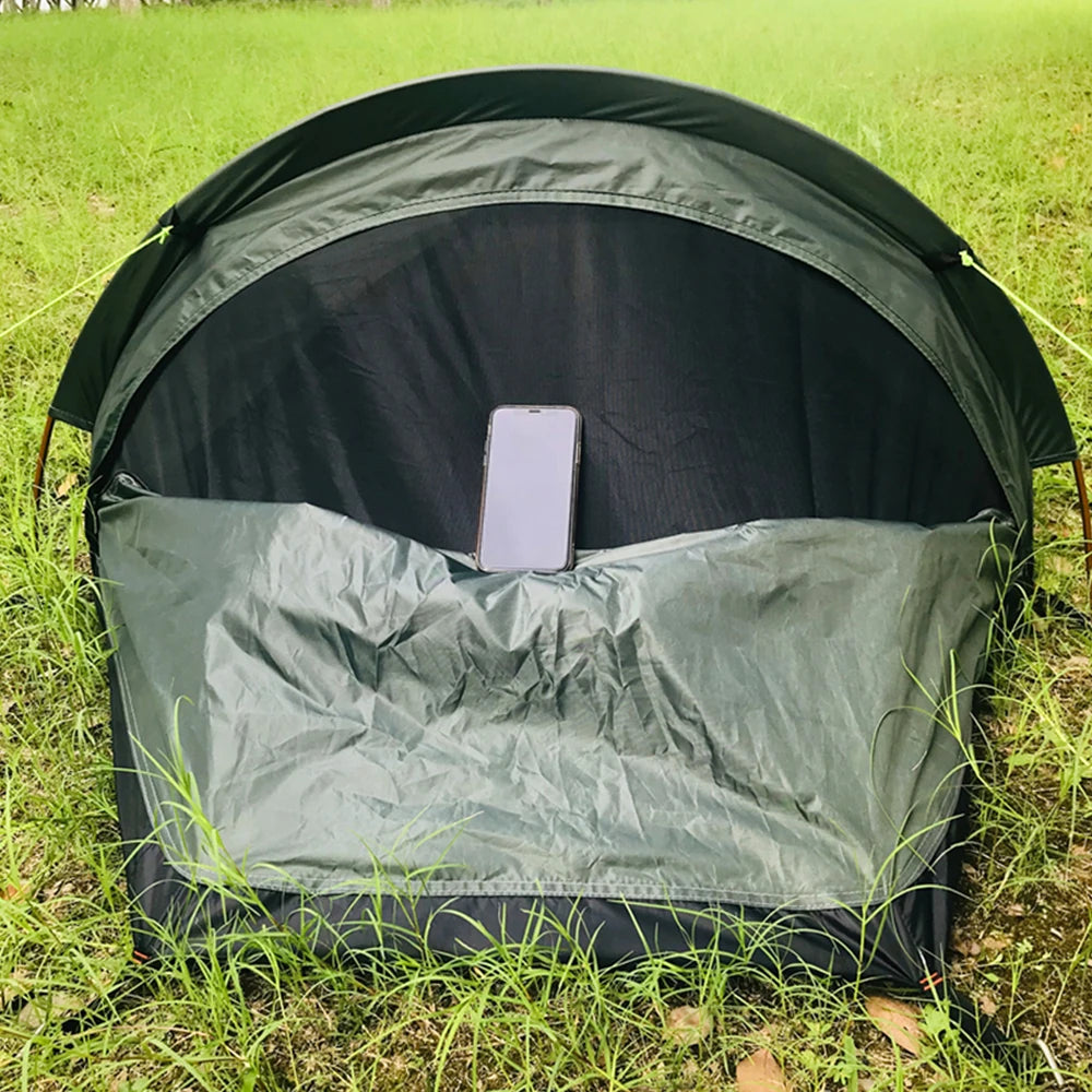 Backpacking Tent Outdoor Camping Sleeping Bag Tent Lightweight Single Person Sleeping Tent for Outdoor Camping  Travel Hiking