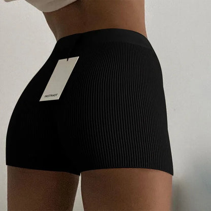 White Big Size Shorts For Women Summer Thin Breathable White Sports Fashion Sexy Slim Women Shorts 2024 New Korean Women X9UZ