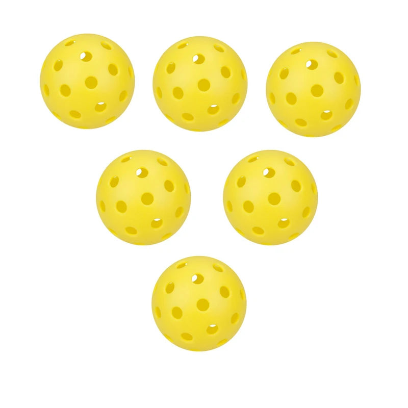 3/6/12pcs Indoor Pickleball Balls 26 Holes Colorful and Durable Pickleballs 72mm Training Ball Practice Competition Pickleball