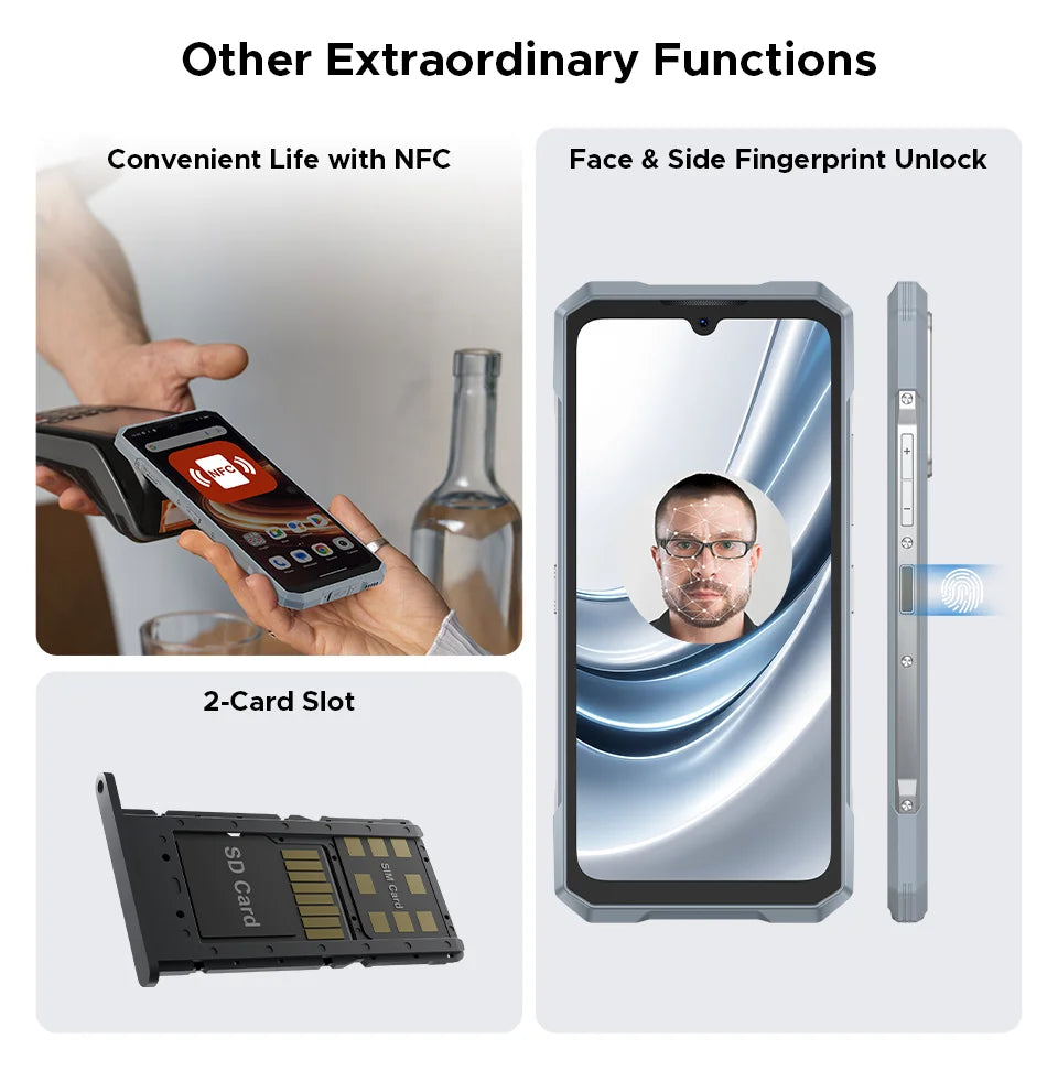 World Premiere DOOGEE Blade GT Pro 5G Rugged Phone LED Light Effect 12GB 512GB 10.5mm Ultra-thin 100MP AI Camera 5800mAh Battery
