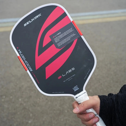 SLK LABS Project Boomstik Elongated Pickleball Paddles High Spin Control Large Sweet Spot BoomCore MOI Tuning USAP Approved