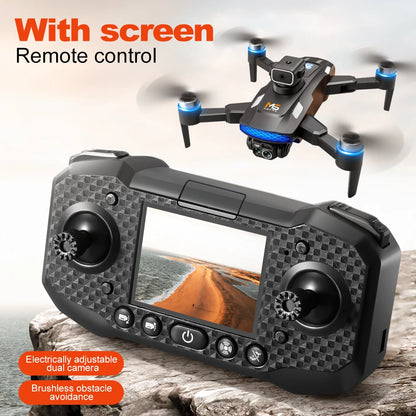 M6 Mini Drone 4K Professional HD Camera with Large Screen 2.4G WIFI FPV Dron Brushless Optical Flow Hover Folding Quadcopter
