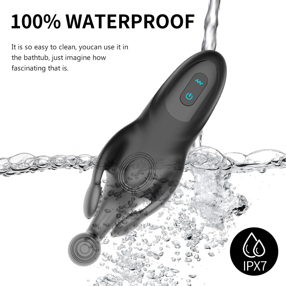 Testicle Massager Vibrators for Men Sexy Toys Silicone Prostate Massager for Men Couple Scrotum Stimulator Men's Adult Goods