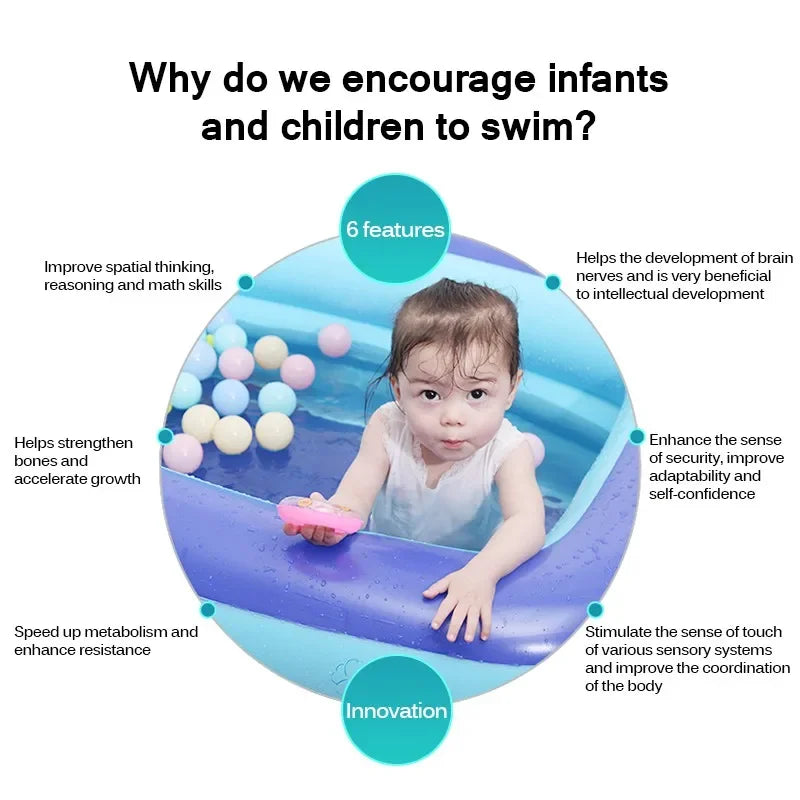 1M Baby Inflatable Pools Swimming Pool Water Pools Kids Bath Bathtub Outdoor Indoor Water Game Party for Children Boys Girls Dog