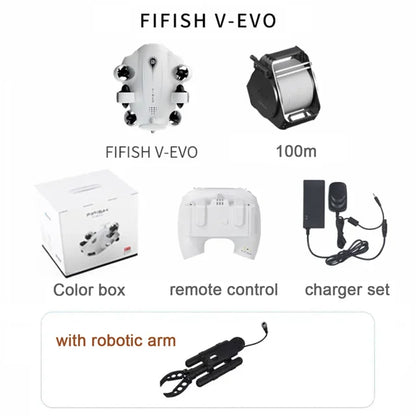 CAMORO C camolech 2023 New FIFISH V-EVO VR Underwater Rov Robot Diving Underwater Drone 4K Fish Finder with Grabber Arm