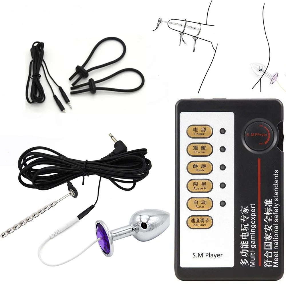 Adult Products Female Masturbation Anal Dilator Prostate Massage Exotic Accessories Anal Plug Electric Shock Sex Toys for Women