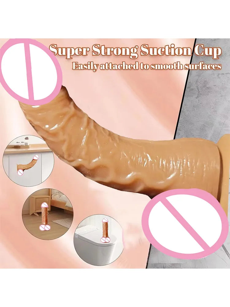 Adult Sex Toys Anal New Realistic Dildo Huge Sucker Soft Dildos for Women Masturbator Female Vagina Massage Anal Plug Product18+