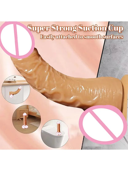 Adult Sex Toys Anal New Realistic Dildo Huge Sucker Soft Dildos for Women Masturbator Female Vagina Massage Anal Plug Product18+