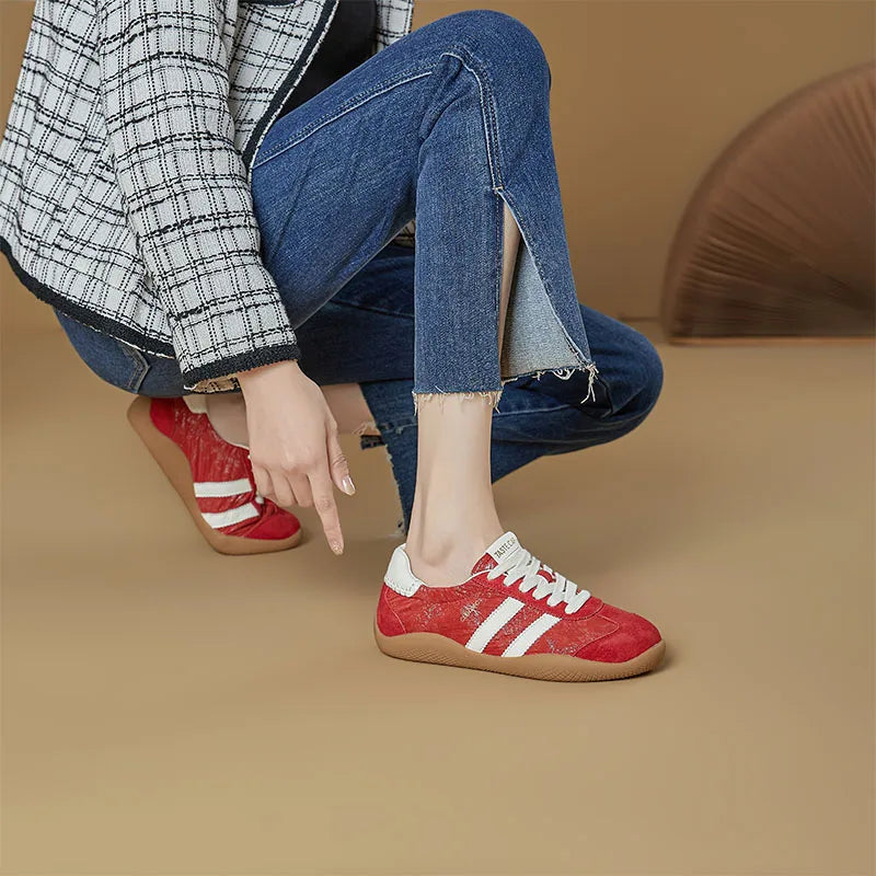 AIYUQI 2026 New Spring and Autumn Women's sneakers  Flats Dexun Women Shoes Genuine Leather, Stylish, Non-slip female Shoes