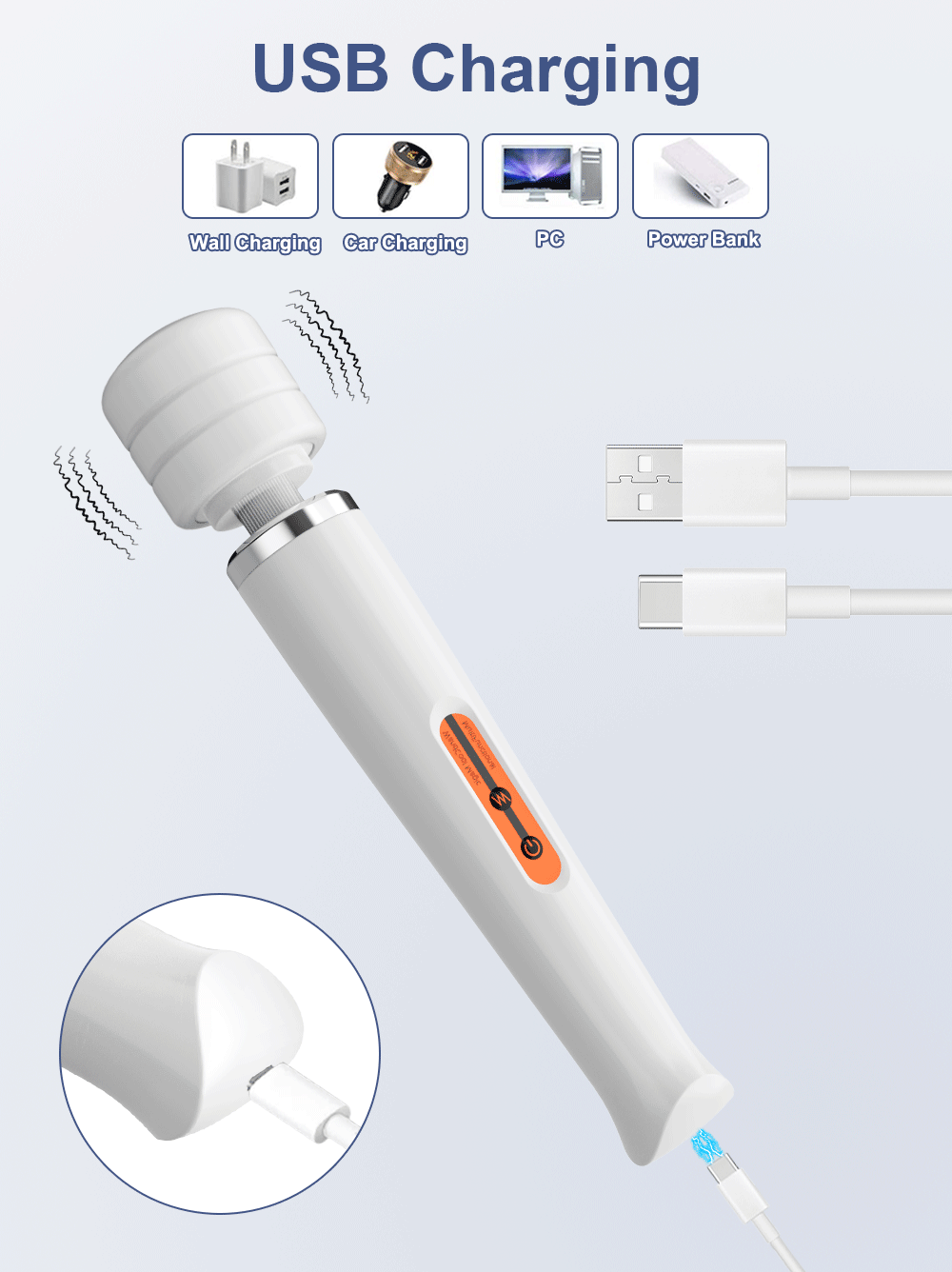 AV Magic Wand Vibration Clitoris Stimulator Dildo Vibrator Masturbation Tool for Women Couple Massage Vibrator Sexy Adult Female