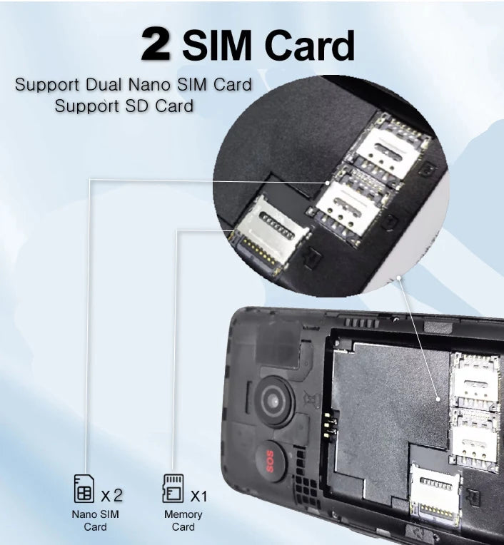 Feature Phone with Touch Screen Smartphone Wifi 5G/4G Global Languages Removable battery Big Buttons 3.54"inch Senior Cell Phone