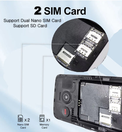 Feature Phone with Touch Screen Smartphone Wifi 5G/4G Global Languages Removable battery Big Buttons 3.54"inch Senior Cell Phone