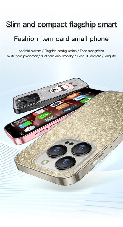 With 2Pcs DIY Stickers New XS18 Pro 2GB RAM 16GB ROM Android 9.0 Face Recognition Dual SIM Dual Standby 3G 3.0" Smartphone