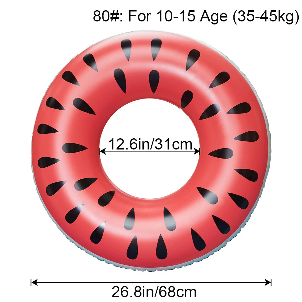 Inflatable Watermelon Pool Floats for Adult Swimming Rings Float for Party,Lake Beach for Kids Adults
