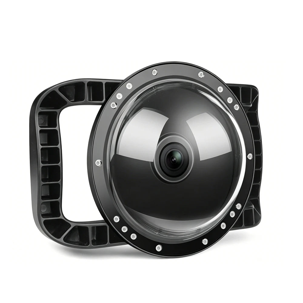 Underwater Dome Port for DJI osmo action4/5 Pro/6 Camera, Anti- Scratch Acrylic Material, Well-Designed Hatch Closure System