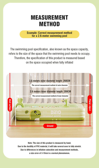 Big Inflatable Pools Removable Framed Large Pools Indoor and Outdoor Family Swimming Pool Folding Play Pool Water Sports Toy