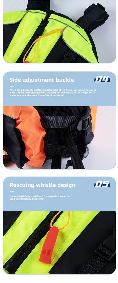 Life Jacket for Kids and Adults, Life Vest, Buoy Aid, Floating Floatation Device, Water Sport, Kayaking, Sailing, Floater
