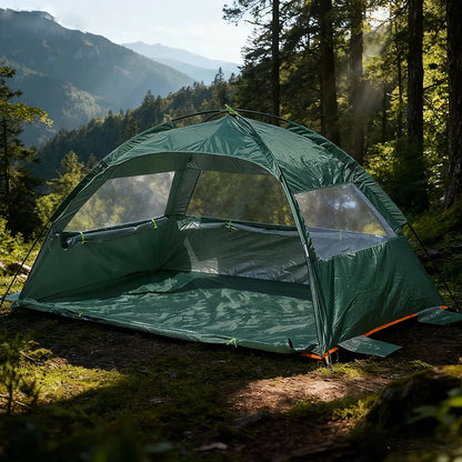 Beach Tent 2-3 Persons Pop Up Tent Automatic Quickly Open Outdoor Camping Tour  Portable Sun protection with Extended Mat