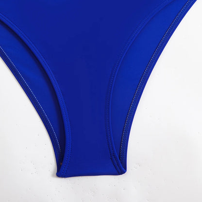 Sexy Woman Swimsuits 2025 Summer Swimwear Women's Bikinis for Female Two Pieces Beach Wear Solid Color Bikinis Set Bathing Suit