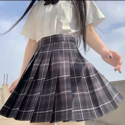 Pleated Skirt Autumn Winter Mini Skirts Womens 2024 Summer Plaid Skirt Tennis Skirt White Sexy Black Skirt Goth School Y2k Jupe