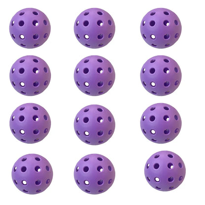 3/6/12pcs Indoor Pickleball Balls 26 Holes Colorful and Durable Pickleballs 72mm Training Ball Practice Competition Pickleball