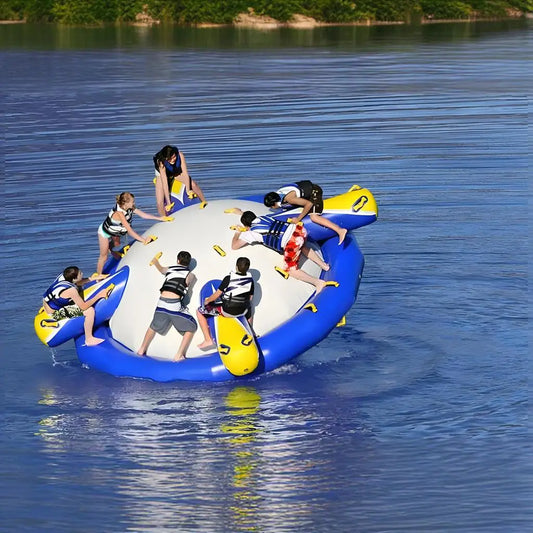 Commercial Boat Inflatable Water Toys Ride Spinning Towable Inflatable Water Tube Sports UFO Toy for Adults and Kids