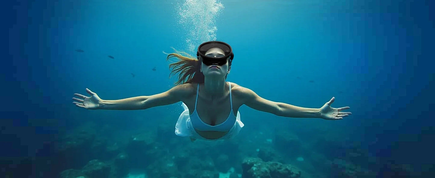 Adult Dive Mask: Wide View Anti-Fog Lens for Scuba, Snorkeling & Freediving - Comfortable Water Goggles