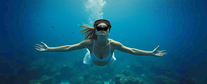 Adult Dive Mask: Wide View Anti-Fog Lens for Scuba, Snorkeling & Freediving - Comfortable Water Goggles