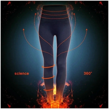 Women Winter Thermal Warm Velvet Thick Pantyhose Fluff Lined Stretch Slim Leggings Pants Ankle-Length